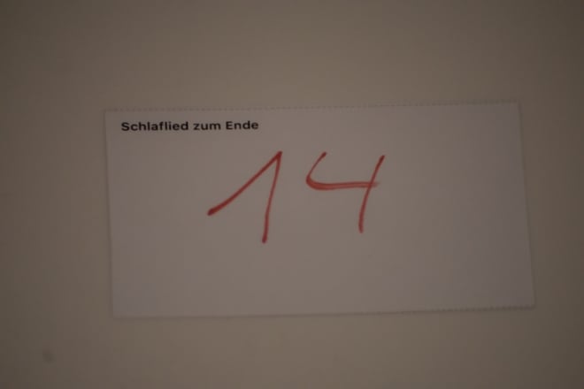 Schlaflied zum Ende