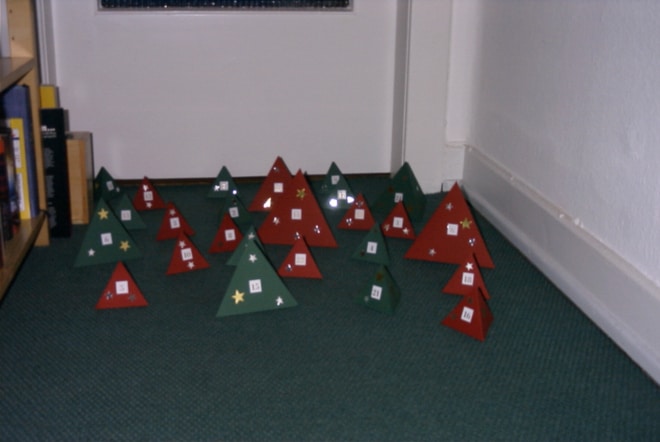 Adventskalender selber gebastelt