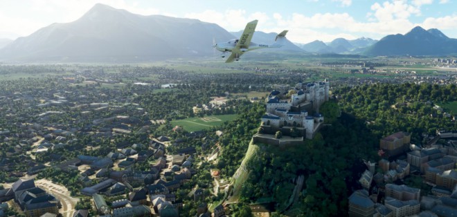 Caesar im Flugzeug