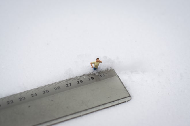 Flockdown mit 30 Zentimeter Schnee