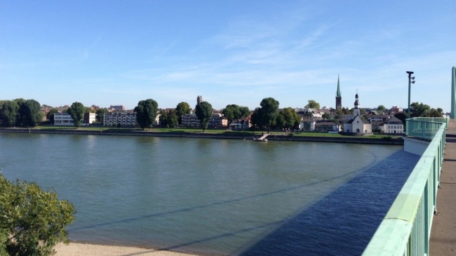 Brückenlockdown aus Kölner Sicht