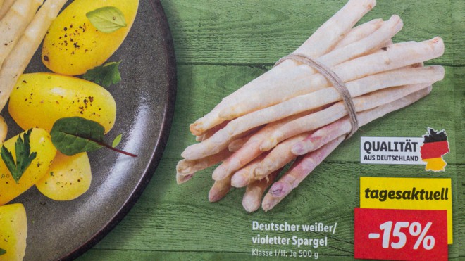 Auch Spargel, aber günstiger