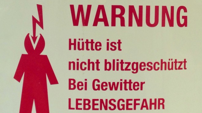 Blitzschlag trotz Physikunterricht