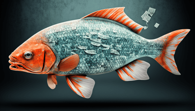 Fischen am rechten Rand