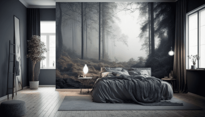 Fototapete im Schlafzimmer