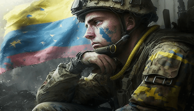 ukrainischer Soldat und sein Traum vom Frieden
