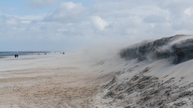 Sandsturm auf Langeoog