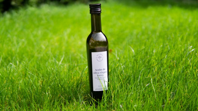 Olivenöl satt grün