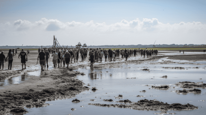 Touristen als Plage an der Küste