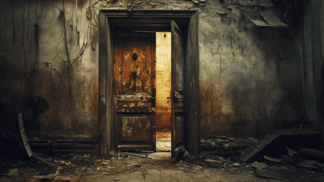 Verschlossene Türen im Horror-Haus