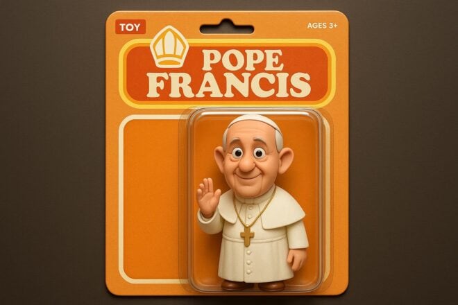Kreativität: Papst als Action-Figure