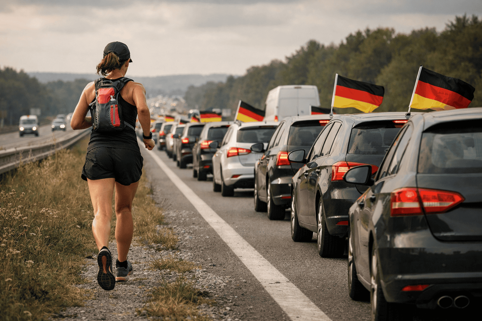 Halbmarathon am Autokorso vorbei